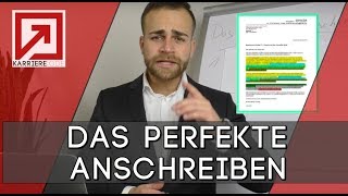 Das PERFEKTE Anschreiben formulieren  5 Tipps für das perfekte MUSTER Bewerbungsanschreiben [upl. by Rhine]