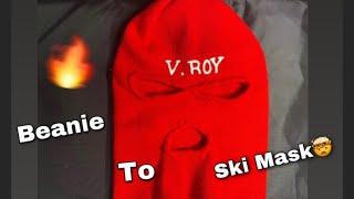 How To Make A Ski Mask From A Beanie🤯🔥 Better Quality [upl. by Ramel174]