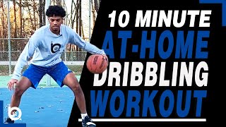 10 Minute AtHome Dribbling Workout Follow Along [upl. by Onaivlis]