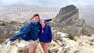 Is the Guadalupe Peak Trail hard  Hiking to the tallest peak in Texas [upl. by Odradlig]