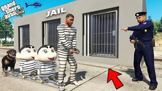 Franklin Shinchan amp Pinchan Arrested By Police In Gta 5 [upl. by Idnib]