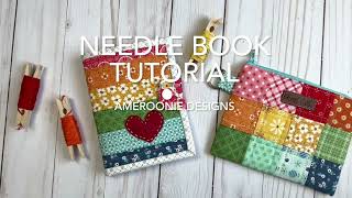 Needle Book Sewing Tutorial [upl. by Ahsiemaj]