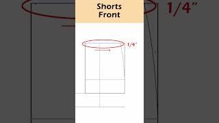 How to draft Crotch Lines for Culotte from Aline skirt patterns Pattern Making Tutorialshort [upl. by Enaenaj]