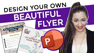 How to Design a Flyer Using Powerpoint Simple amp Professional [upl. by Betsy711]