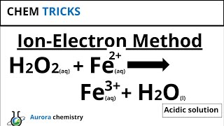 Balance H2O2  Fe2  Fe3  H2O  REDOX  Ion electron method [upl. by Flieger]