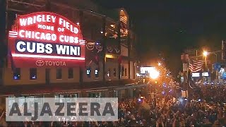 2016 World Series Cubs fans celebrate historic win in Chicago [upl. by Kera91]