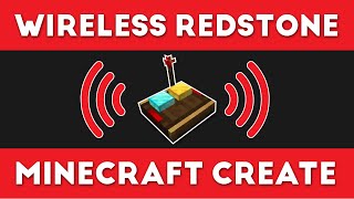 Minecraft Create Mod Tutorial Redstone Link Wireless Redstone [upl. by Leirad757]