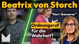 Ordnungsruf für Beatrix von Storch  quotHerr Gansererquot [upl. by Tish310]