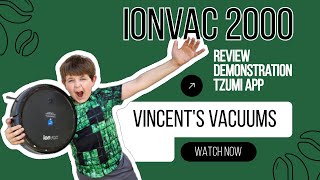 IONVAC SmartClean 2000 DemoReviewTzumi App VINCENTS VACUUMS Robot Vacuum [upl. by Llemhar]