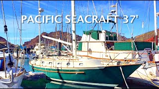 One Of The Worlds BEST BLUEWATER Sailboats Ever Made  37 Pacific Seacraft  And It Is For Sale [upl. by Eirhtug]