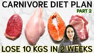 Non Veg Diet For Weight Loss  Carnivore Diet Lose 10Kg In 2 Weeks [upl. by Wylie]