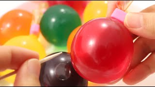 How to make Edible Colorful Balloon Jelly with JELLO 【Edible Orbeez Jewelry Gummy】 [upl. by Claudette840]