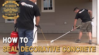 How To Seal Stamped Concrete [upl. by Zavala951]