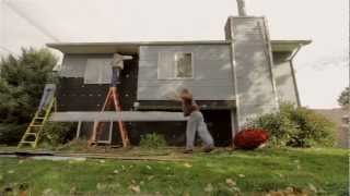 Siding the House Timelapse [upl. by Eibob]