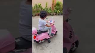 little girl baby scooty driving 🛵🛵 [upl. by Garrity]