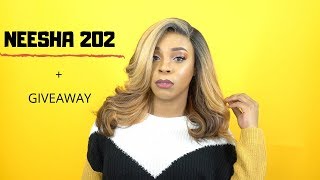 Outre Synthetic Lace Front Wig  NEESHA 202 GIVEAWAY WIGTYPESCOM [upl. by Ardel590]