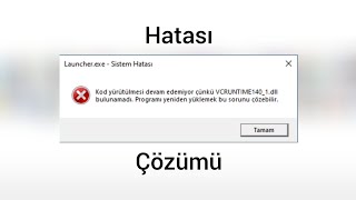 VCRUNTİME1401dll HATASI ÇÖZÜMÜ [upl. by Hras152]