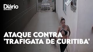 Tentativa de homicídio contra Trafigata de Curitiba é flagrada por câmeras de segurança [upl. by Semela]