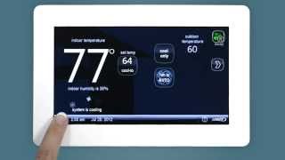 Lennox Smart Thermostat Setup  Connect to Wifi [upl. by Araiet]