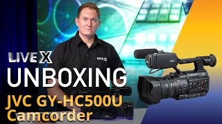 Unboxing JVC GYHC500U Camcorder [upl. by Nnaeiluj]