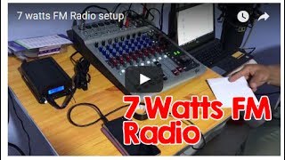 7 watts FM Radio setup [upl. by Eanyl]