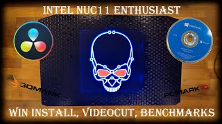 Intel Nuc Enthusiast 11 NUC11PHKi7  Windows Installation Videoschnitt und Benchmarks [upl. by Tolley]