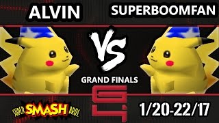 Genesis 4 Smash 64  Alvin Pikachu Vs PG SuPeRbOoMfAn Pikachu SSB64 Grand Finals [upl. by Hahnke541]