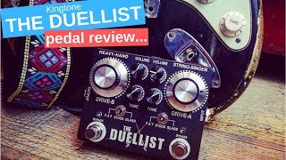 Kingtone Duellist pedal review  Much more than just another SRV pedal [upl. by Orhtej]