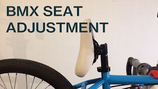 How to adjust the seat on a BMX [upl. by Jody]