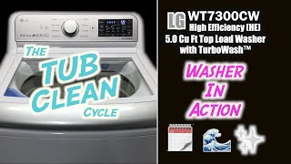 TUB ODOR The Tub Clean Cycle  LG Top Load Washing Machine WT7300CW  How To amp Complete Cycle [upl. by Emor]