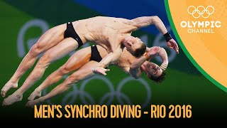 Diving Mens Synch 10m Platform  Full Competition  Rio 2016 Replays [upl. by Netsyrk]