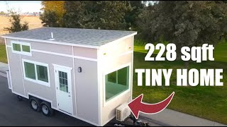 MUST SEE Tiny House Tour Garden Shed Becomes Quaint Farmhouse [upl. by Orella]