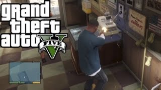 ★ GTA 5  How to Rob Any Store Easy Money [upl. by Fraze]