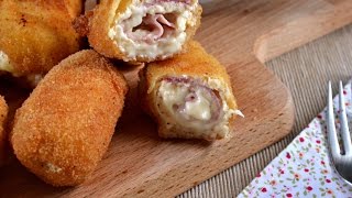 Rollitos de pollo jamón y queso Receta fácil [upl. by Yablon]