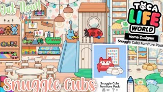 NEW Snuggle Cubs Furniture Pack Home Designer Makeover🍼  Toca Life World [upl. by Aivizt]