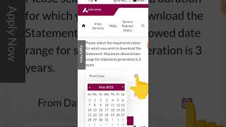 Axis Bank statement kaise nikale  Axis bank statement download online [upl. by Suirauqram110]