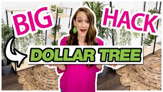 GENIUS Dollar Tree HACK 🤭 HUGE PLANT STAND  Dollar Tree DIY [upl. by Addam]