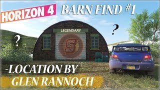 Forza Horizon 4 First Barn Find Location Guide  Forza Horizon 4 Barn Finds Glen Rannoch Location [upl. by Missie]