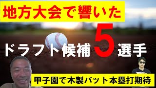 地方大会で響いた高校生ドラフト候補5選手【菊地高弘】 [upl. by Ik585]