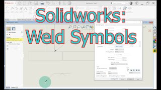 CAD with Solidworks Applying Weld Symbols [upl. by Dehsar]