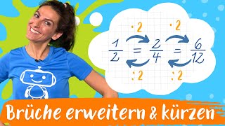 Brüche erweitern und kürzen  Bruchrechnung  Mathematik  Silicon Valley Kids [upl. by Anitap]