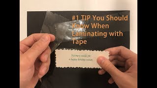 The 1 Tip to Know When Laminating Paper with Packing Tape [upl. by Ocirled184]