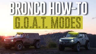 HowTo Bronco GOAT Modes [upl. by Prager]