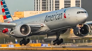 50 CLOSE UP Boeing 777 LANDINGS at LAX  Los Angeles Airport Plane Spotting LAXKLAX [upl. by Asoral689]