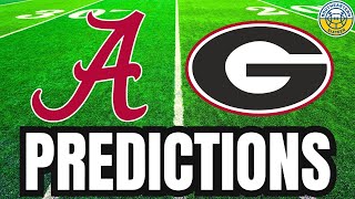 Alabama vs Georgia PREDICTIONS  2024 College Football Predictions [upl. by Ellenig]