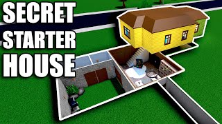 Making a STARTER HOUSE With a SECRET in Bloxburg • Roblox [upl. by Byron]