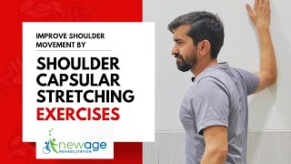 Shoulder Capsular Stretching Exercises Frozen Shoulder Improve ROM Shoulder Pain Relief Exercises [upl. by Clancy]