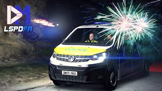 UNDER FIREWorks  Bonfire Night Chaos  GTA 5 British Police Mod  LSPDFR UK [upl. by Aleil]