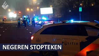 Politie achtervolging  bestuurder negeert stopteken  Dienst INFRA NoordWest [upl. by Nievelt]