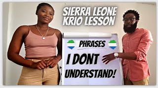 Common Krio Phrases  Learn Sierra Leone Krio Language  Authentic African [upl. by Conti973]